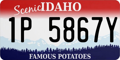 ID license plate 1P5867Y