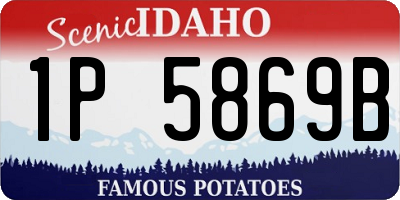 ID license plate 1P5869B