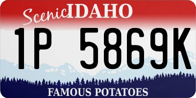 ID license plate 1P5869K