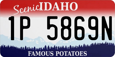 ID license plate 1P5869N