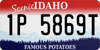 ID license plate 1P5869T