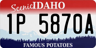 ID license plate 1P5870A