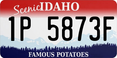 ID license plate 1P5873F