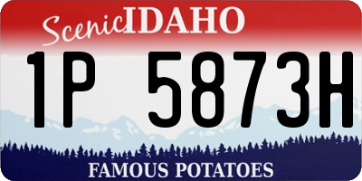 ID license plate 1P5873H