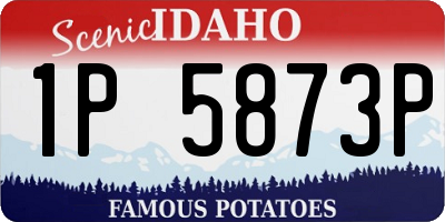 ID license plate 1P5873P