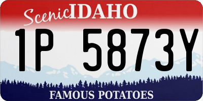 ID license plate 1P5873Y