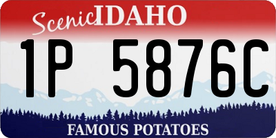 ID license plate 1P5876C