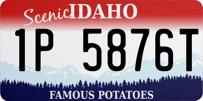 ID license plate 1P5876T