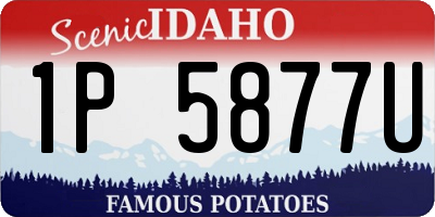 ID license plate 1P5877U
