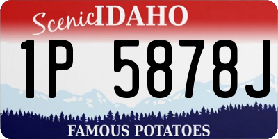 ID license plate 1P5878J