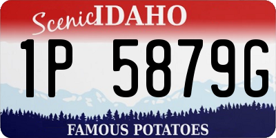 ID license plate 1P5879G