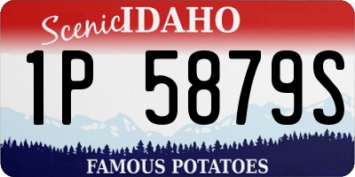 ID license plate 1P5879S
