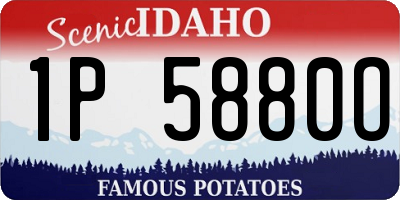 ID license plate 1P5880O