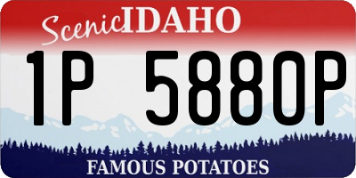 ID license plate 1P5880P