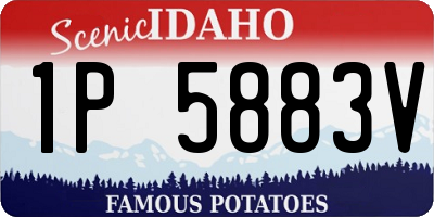 ID license plate 1P5883V