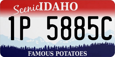 ID license plate 1P5885C