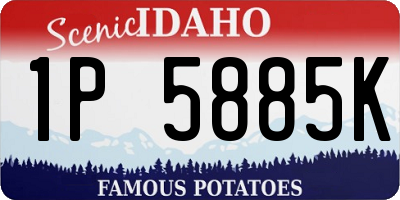 ID license plate 1P5885K
