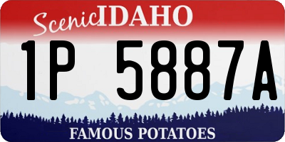 ID license plate 1P5887A