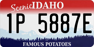 ID license plate 1P5887E