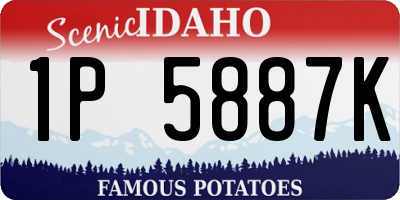 ID license plate 1P5887K