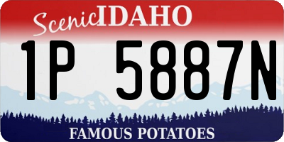 ID license plate 1P5887N