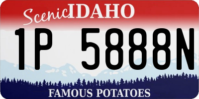 ID license plate 1P5888N