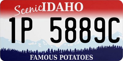 ID license plate 1P5889C