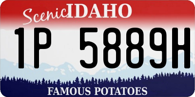 ID license plate 1P5889H