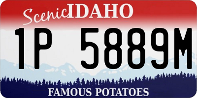 ID license plate 1P5889M