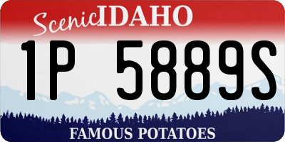 ID license plate 1P5889S