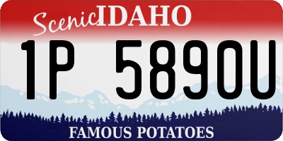 ID license plate 1P5890U