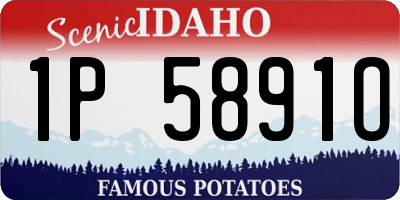 ID license plate 1P5891O