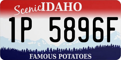 ID license plate 1P5896F