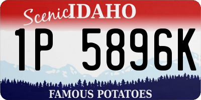 ID license plate 1P5896K