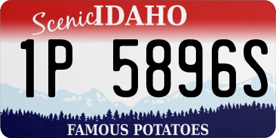 ID license plate 1P5896S