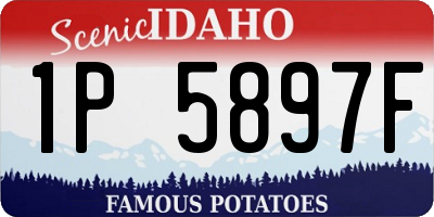 ID license plate 1P5897F