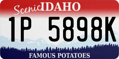 ID license plate 1P5898K