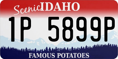ID license plate 1P5899P