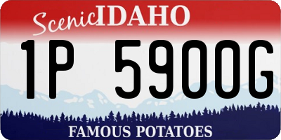 ID license plate 1P5900G