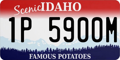 ID license plate 1P5900M
