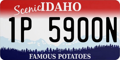 ID license plate 1P5900N