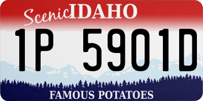 ID license plate 1P5901D