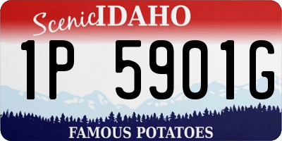 ID license plate 1P5901G