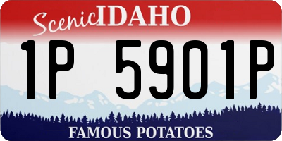 ID license plate 1P5901P