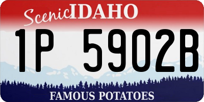 ID license plate 1P5902B
