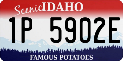 ID license plate 1P5902E