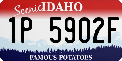 ID license plate 1P5902F