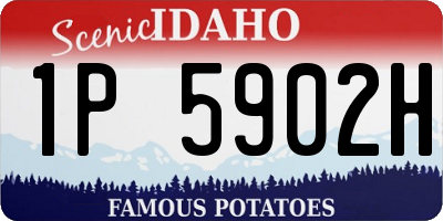 ID license plate 1P5902H
