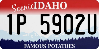 ID license plate 1P5902U