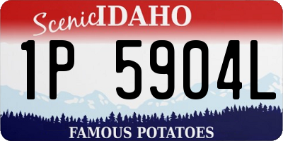 ID license plate 1P5904L